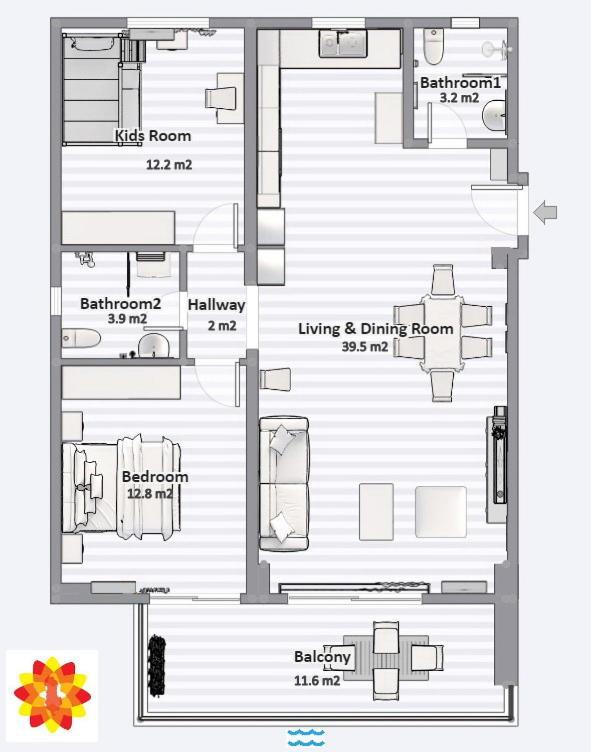 Bay View Apartment Sarande Luaran gambar