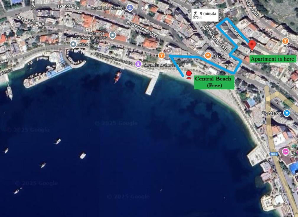 Bay View Apartment Sarande Luaran gambar
